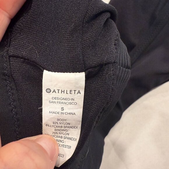 Athleta Black Strappy‎ Back Sports Bra – Size Small, Minimalist Fit - Picture 4 of 4